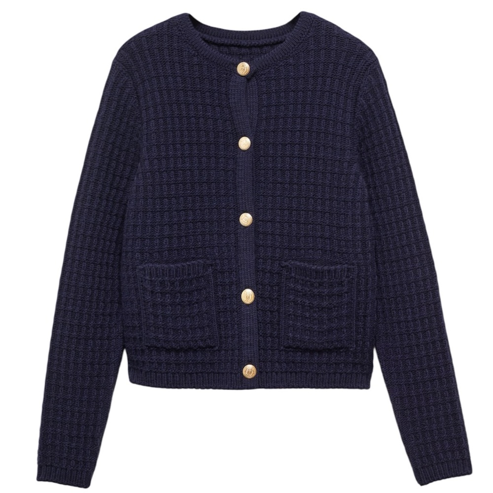 NEW Mango Button Knit Cardigan